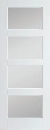 white shaker 4 lite frosted glass