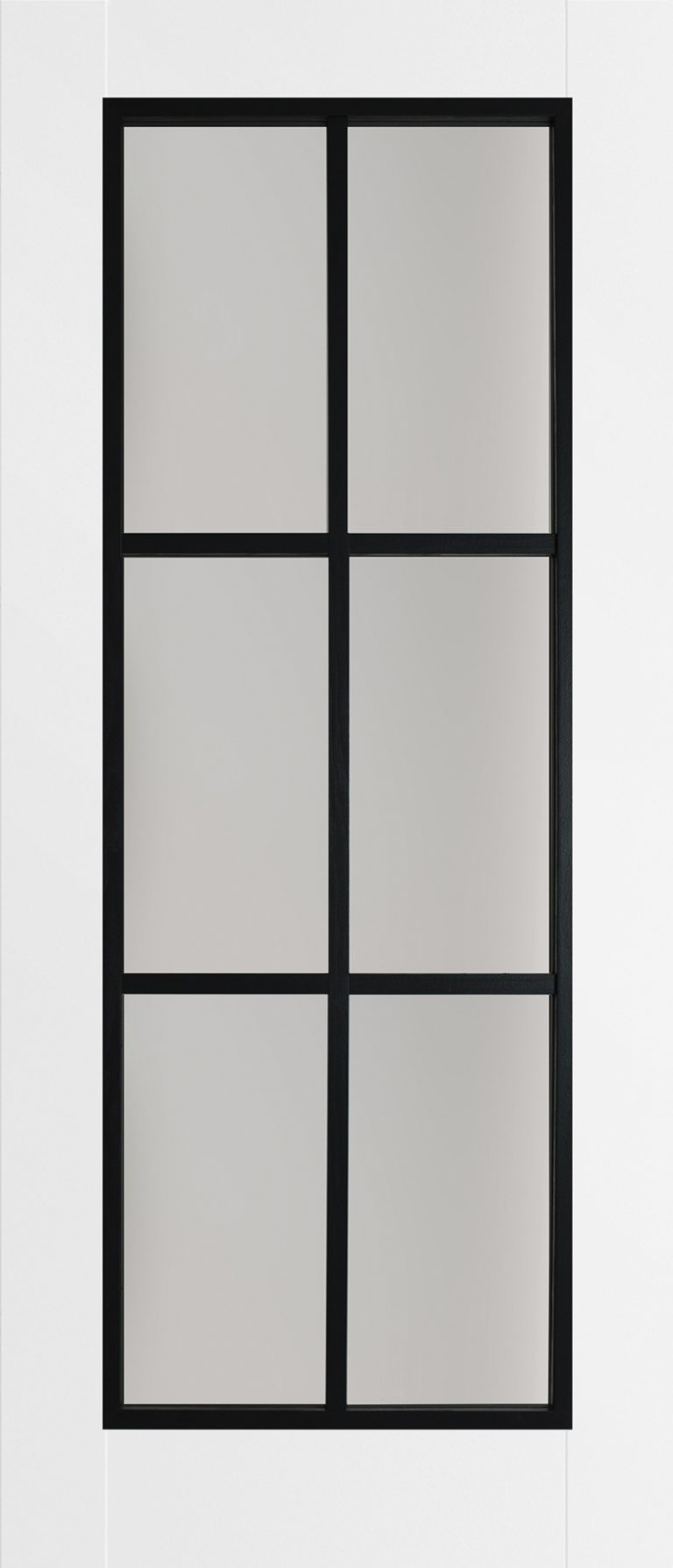 6 Lite Luxury Laminate Black on White Opal Laminated - Doras Doors ...